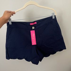 Lily Pulitzer Navy Scallop Shorts
